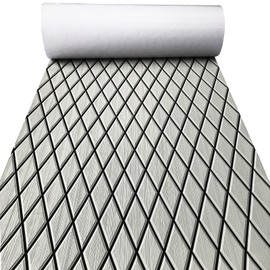 KXKZREN EVA Foam Boat Flooring Decking Sheet 6mm Thick Diamond Anti-Slip Marine Flooring Mat Self Adhesive Deck Pad for Bass Boat Yacht Motorboat RV Cooler Tops, 74.8"x27.6"
