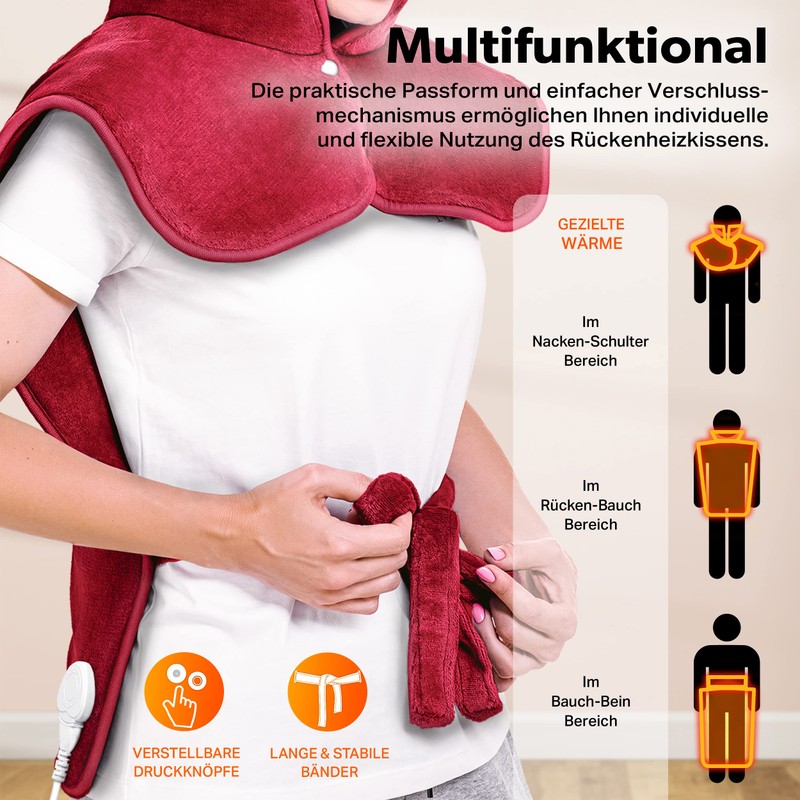 sinnlein Electric Heating Pad, 60 x 85 cm, for Back