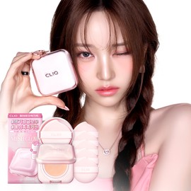 CLIO Kill Cover Mesh Glow Essential Cushion 15g+Refill (Set/Single) (5 Shades) - [SET] 19C Light (+Refill+Cream Mist)