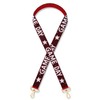 NVENF Beaded Purse Strap Replacement Burgundy White Game Day Football