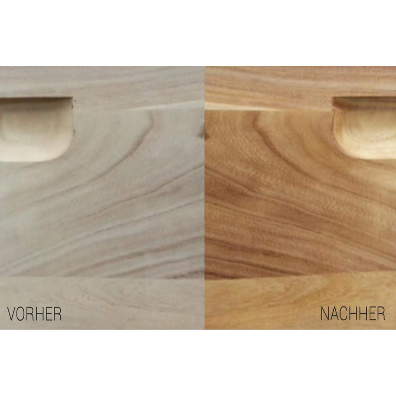 LIXUM Organic Wood Protection Glaze, Colourless, Includes Accessories: Sponge, Container