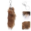 Holibanna Fox Tail Keychain Backpack Purse Fluffy Fox Tail Keyring