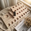 LONG TAO Wooden Essential Oil Rack 4 Tier Essential Oil