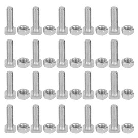 Nimomo 20 Set 22mm M6x22 Bolts and M6 Nut Aluminium Bolts Greenhouse Nuts Sturdy Nuts & Bolts Set Tool Accessory for Greenhouse