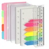 Harphia A7 6 Holes Binder Refill Value Set, 90sheets dotted