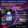 MICTUNING Car LED Interior Strip Light, 6 in 1 RGB