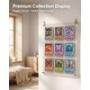 9-Card Acrylic Trading Card Display Frame, Wall or Desktop Stand