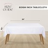 Ramanta Home Rectangle Tablecloth 60x84 inch Washable Polyester Fabric Table