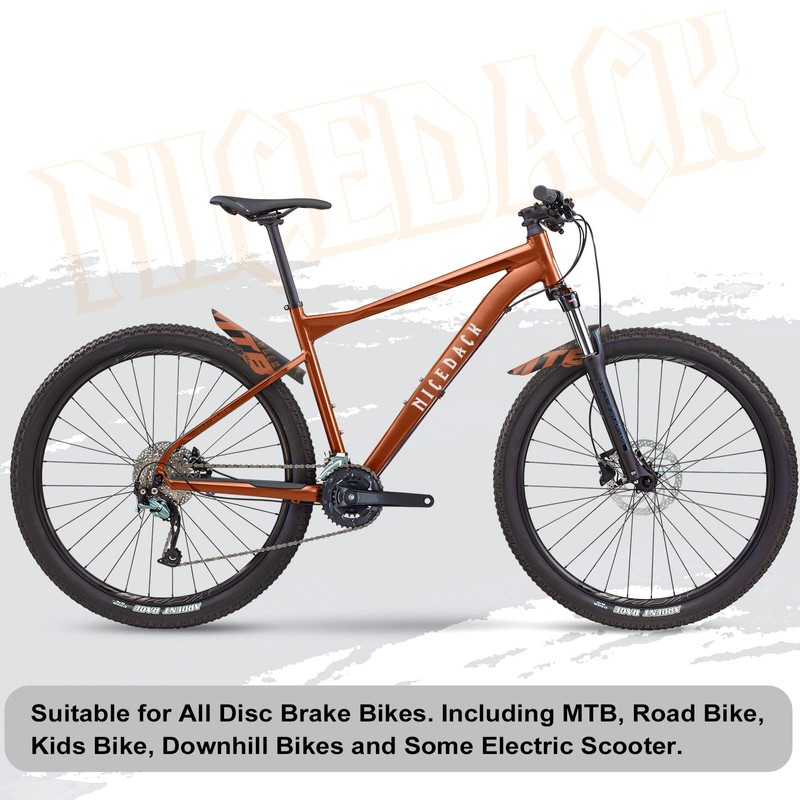 NICEDACK Mudguards Mountain Bike, 2 Pieces Mudguard Fit 20-29 Inch