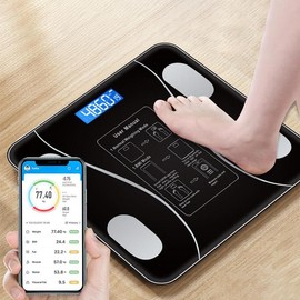 Smart Wireless Digital Body Scale without Batteries, High Precision Digital Body Fat Scale, Household Digital Body Fat Scale Fitness Equipment