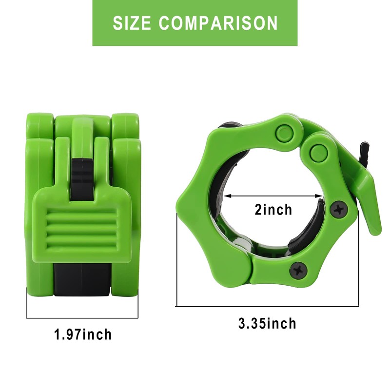 2inch Barbell Clamp Collar, Chetexus Locking Olympic Bar Quick Release