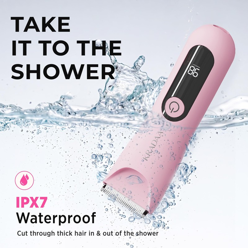 Bikini Trimmer for Women Pubic Hair: Rechargeable Eletctric Razors for