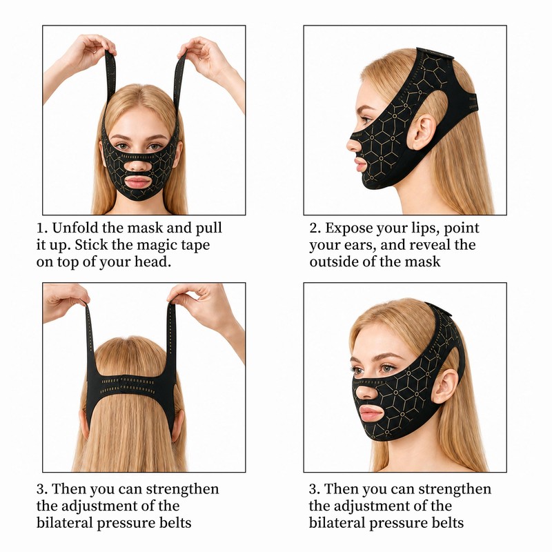 Reusable V Line Chin Strap, Double Chin Reducer Face Lifting