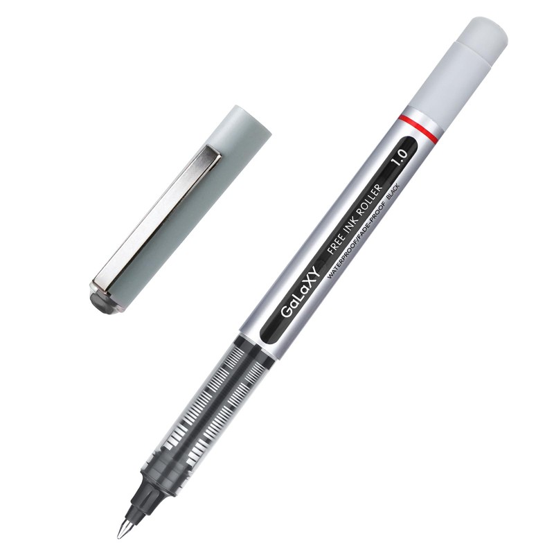 EYEYE Black Rollerball Pens 1.0mm, 25 Pack Roller Ball Pen