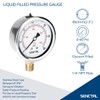 SENCTRL 60 Psi Glycerin Liquid Filled Low Pressure Gauge, 2.5"