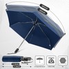 Lejorain Mini Compact Flat Umbrella - Auto Open Close Collapsible