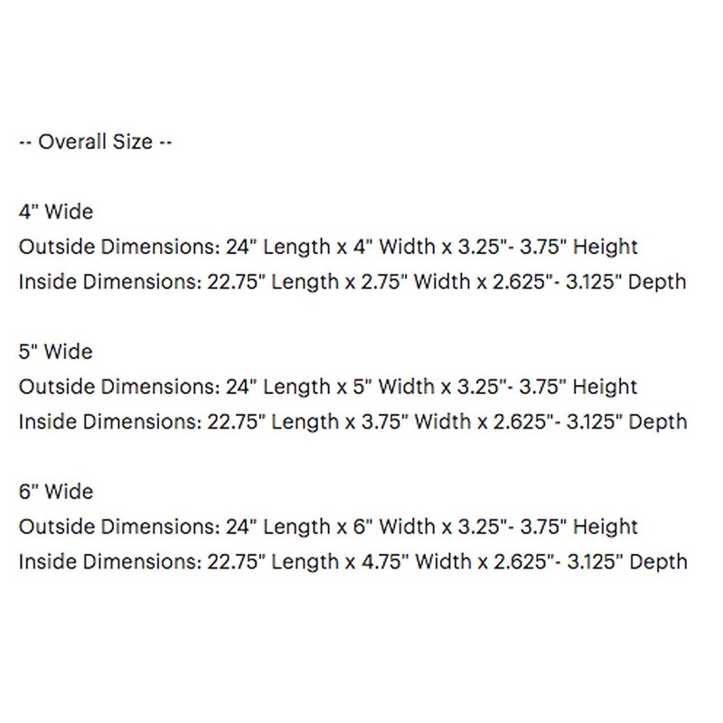 24" Rustic Planters Box (3.25-3.75"T - Short Version)