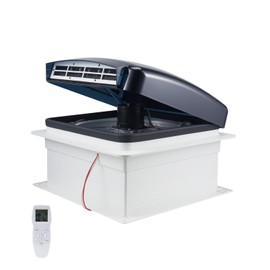 VEVOR RV Vent Fan, 14 inch RV Roof Vent Fan 12V, Powerful 10-Speed Reversible with Remote Control, Built-in Rain Cover, Power Top Lid,12 inch Blade,Fits 14 x14 inch Roof Openings