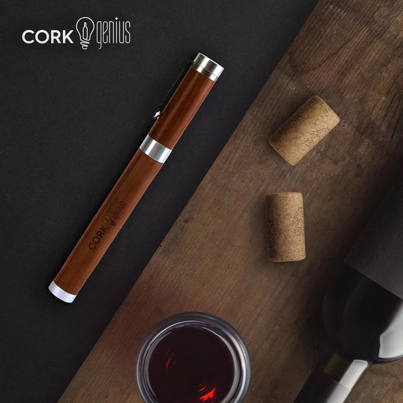 Cork Genius Wine Pen Mini, Air Pump Wine Bottle Opener