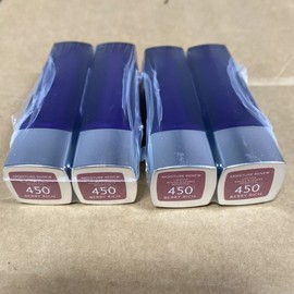 lot Of 4 RIMMEL LONDON MOISTURE RENEW LIPSTICK 450 BERRY RICH Sealed