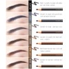 Sumeitang 12 Pcs Light Brown Eyebrow Pencil Set, Pull Cord