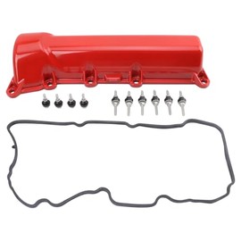 TRQ TRQ Right Valve Cover Red Passenger Side Compatible with Dodge Jeep Ram