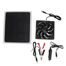 10W 12V USB Solar Panel Powered Fan Waterproof Outdoor Camping Household Appliances