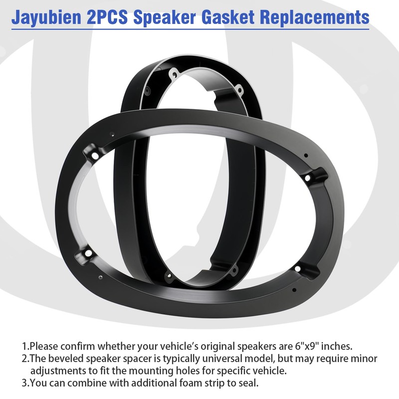 Jayubien 6x9 Speaker Spacer,Beveled Rear Dash Speakers Adapter
