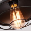 Qcyuui Rustic Ceiling Light Black, E27 Mini Ceiling Pendant Lighting,