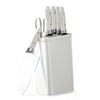 Knife Set, Kitchen Knife Set with Block, 6 Pieces Professional
