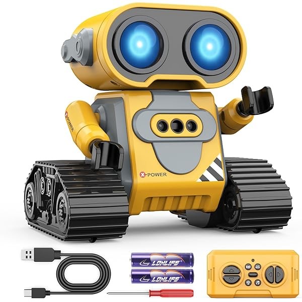 Hamourd Robot Toys for Kids, Remote Control Robot with Auto-Demo,