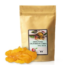 NY SPICE SHOP Dried Pears - 8 Ounce Dried Pears Bulk - Sun Dried California Pears - Bartlett Pears - No Sugar Added Pears - Candied Pear - Organic Pears Bag - Bartlett Pears Fresh Organic