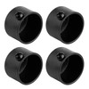 Rumyve 4pcs Curtain Finials Ends Caps,Window Inserts Curtain Finials,Metal Curtain