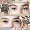 144Pcs Lash Clusters Lash Extension C Curl Manga Wispy Eyelash