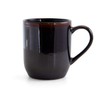 Elama Midnight Beach 16 Piece Dinnerware Set in Metallic Black