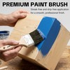 Wesquer Paint Brush Set 6 Pack, 1.5" 2" 2.5" Flat