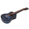 Miniature Guitar Model, Wooden Musical Instrument with Stand and Case,
