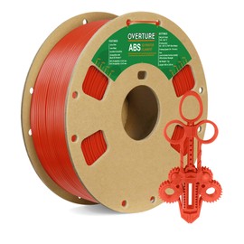 OVERTURE ABS Filament 1.75mm, ABS 1kg Spool (2.2lbs),3D Printer Filament,Dimensional Accuracy +/- 0.02 mm, Fit Most FDM Printer (Dark Red)