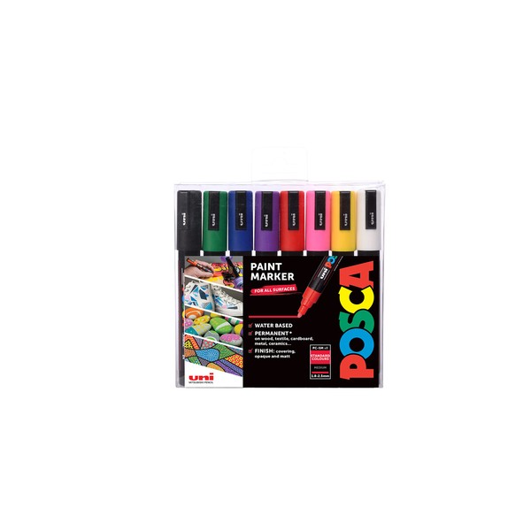 Posca 153544858 PC-5M Paint Markers, multi-coloured