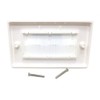 MainCore UK Standard Faceplate Gang White Brush for Cables Exit/Wall