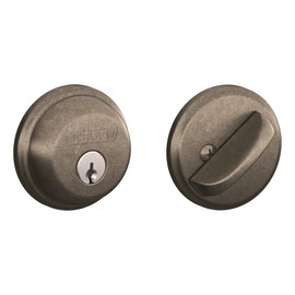 Single Cylinder Deadbolt, Distressed Nickel (B60 N 621)
