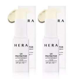 Hera [헤라](eTV) [헤라] 유브이 프로텍터 액티브 선밤 선스틱 10g x2개[35695900] Hera UV Protector Active Sun Balm Sun Stick 10g x2개 [Single option]