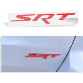 Reflective Concepts SRT Rear Emblem Overlay Decal Sticker- 2014-2021 Jeep Grand Cherokee SRT - (Color: Gloss Red)