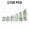 1728PCS Nail Art Rhinestone Light Green Glitter Diamend Gems 3D