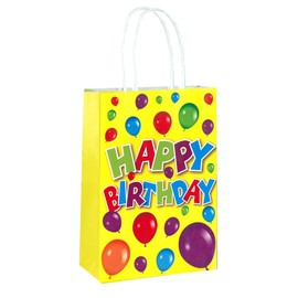 HENBRANDT Party Bag with Handles - Pack of 6 (Happy Birthday)