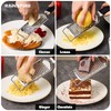 Rainspire Professional Cheese Graters for Kitchen Stainless Steel Handheld, Metal