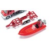 Siku - Siku 1636 Unimog Fire Engine mit Boot Die