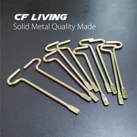 Bedroom/Bathroom Emergency Keys Compatible with Kwikset Interior Levers and Knobs - 10 Pack