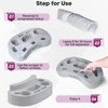 LVVIL Couch Cup Holder Pillow Tray with 6 Slots, Gaming