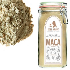 Maca Mix Powder Organic from Peru in Premium XXL Glass | Premium Maca Root Powder (Black, Red & Yellow) - Maca Ground